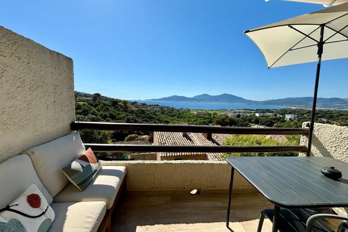 Studio Vue Mer A Porticcio Piscine Et Parking エクステリア 写真