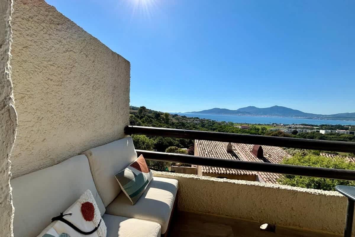 Studio Vue Mer A Porticcio Piscine Et Parking エクステリア 写真